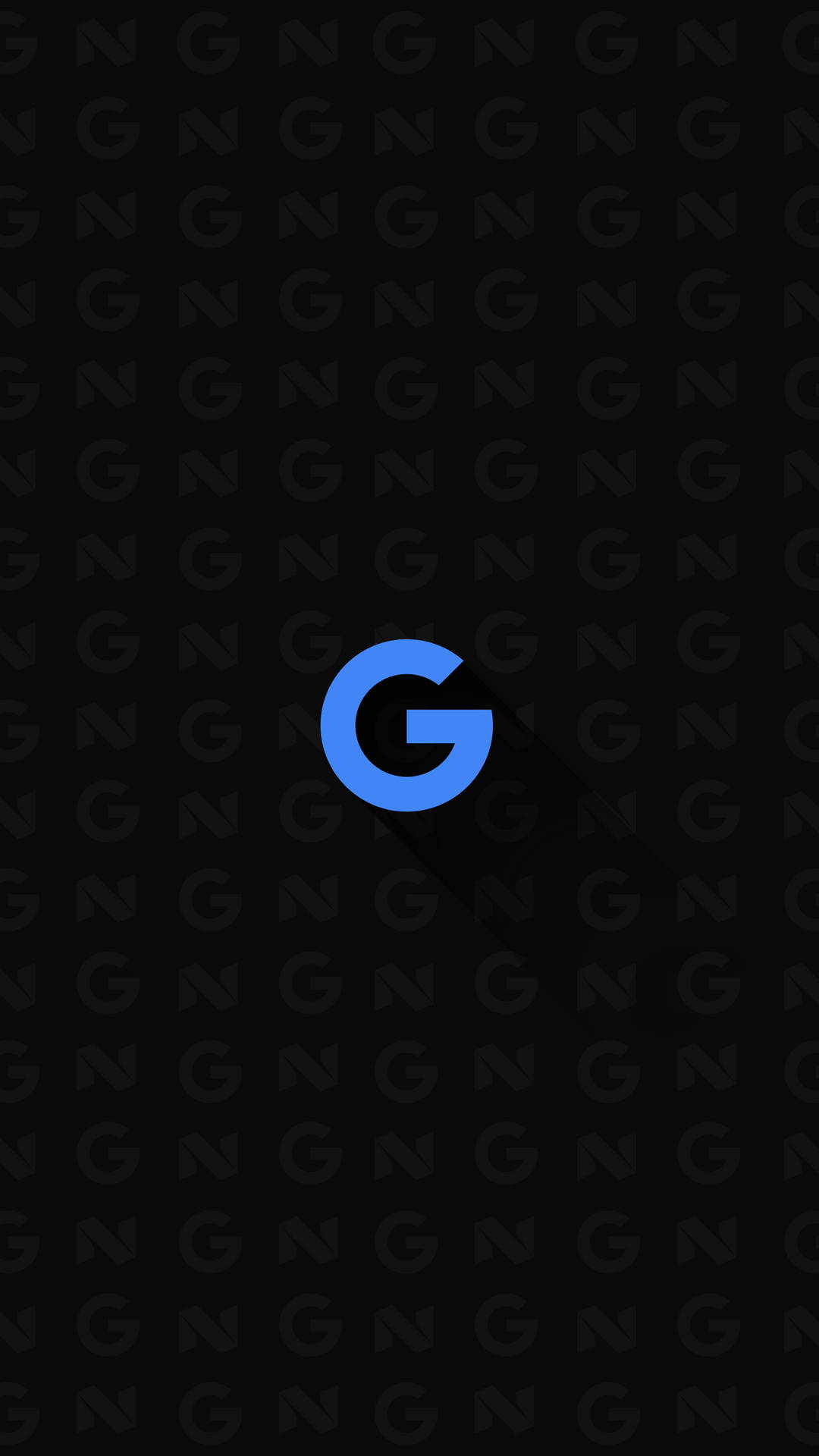 Blue Google Logo on 8K Phone Wallpaper