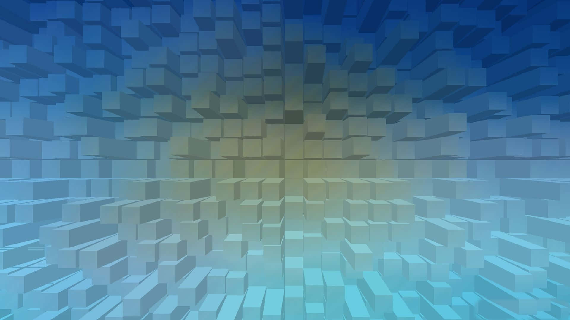 3D Cubes Blue Gradient Background
