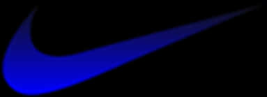 Blue Gradient Nike Swoosh PNG