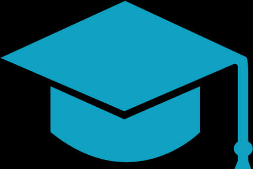 Download Blue Graduation Cap Icon | Wallpapers.com