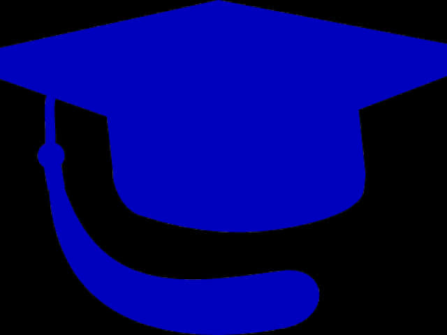 Blue Graduation Cap Icon PNG