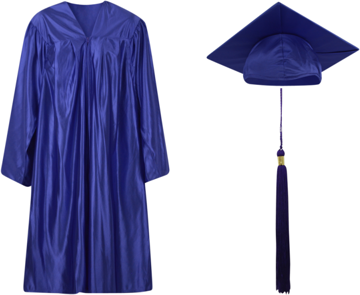 Download Blue Graduation Capand Gown | Wallpapers.com