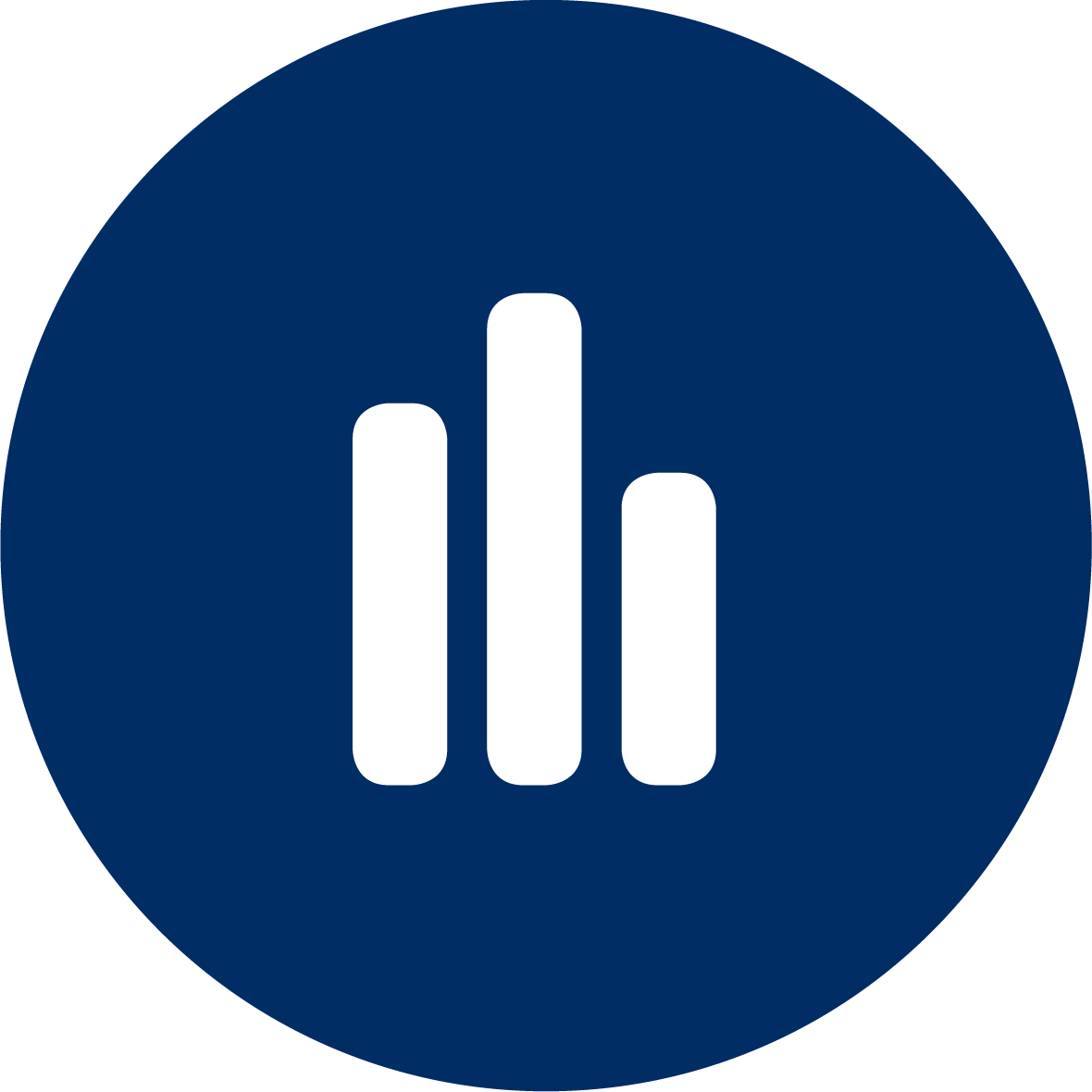 Blue Graph Icon PNG