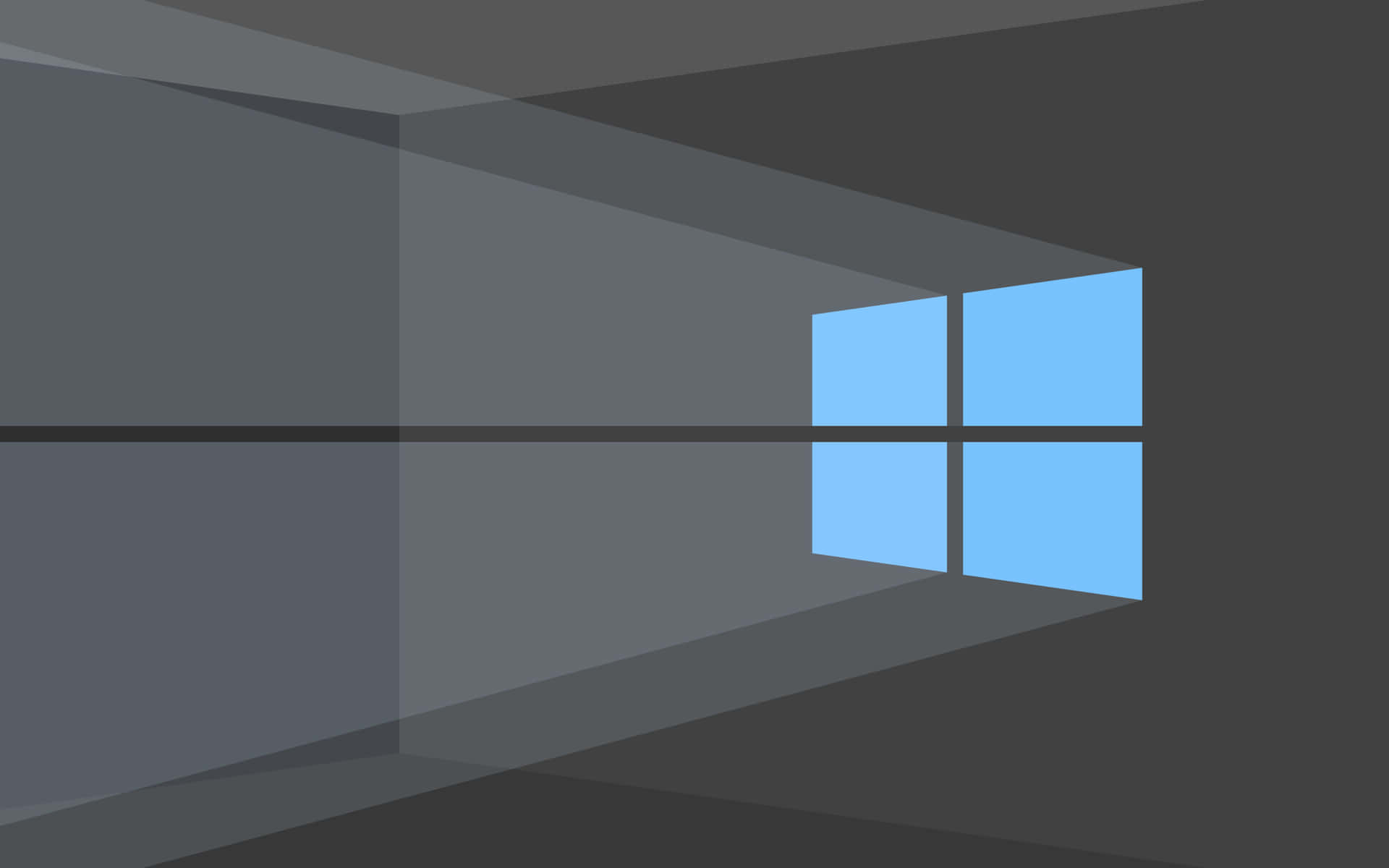 Windows10 - Ett Fönster Med Blått Ljus Som Skiner Igenom. Wallpaper