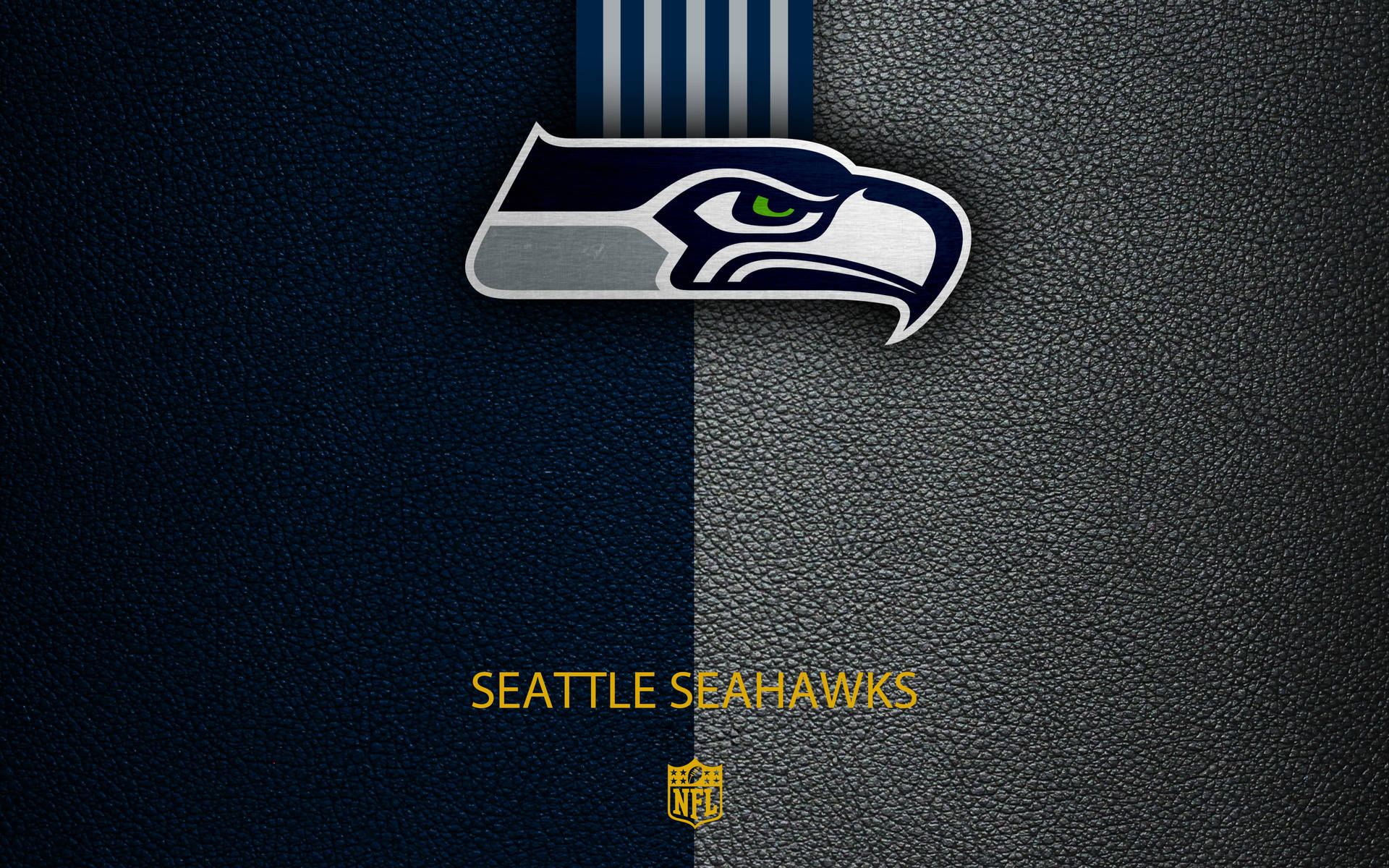 Logo Blu Grigio Seattle Seahawks Sfondo