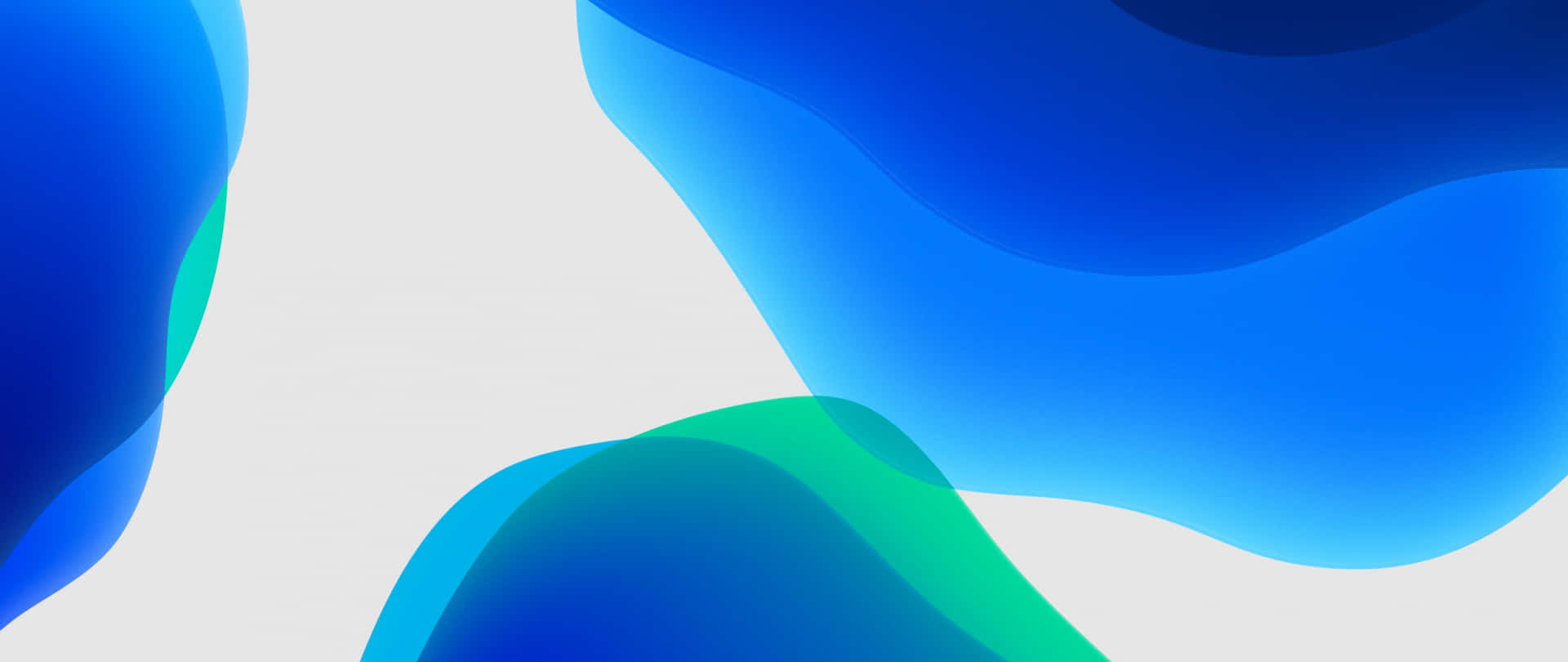 Blue Green Abstract Waves Wallpaper