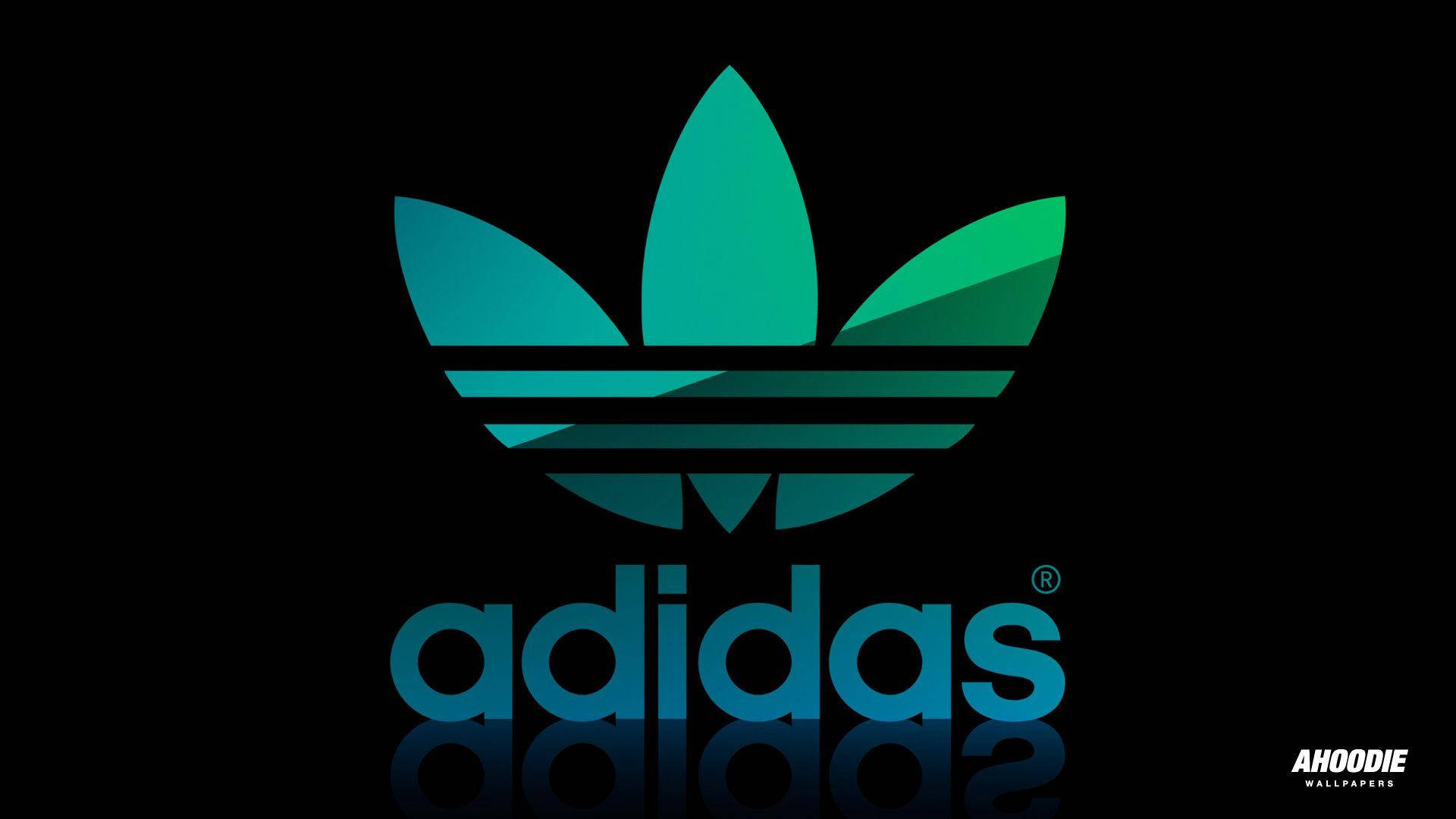Blue Green Adidas Logo