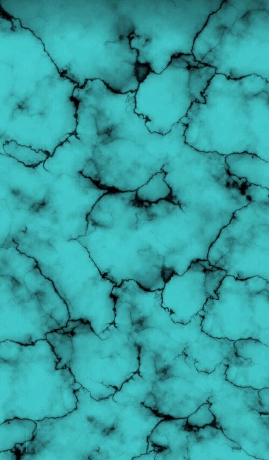 Blue Green Aesthetic Cracking Marble Surface Wallpaper