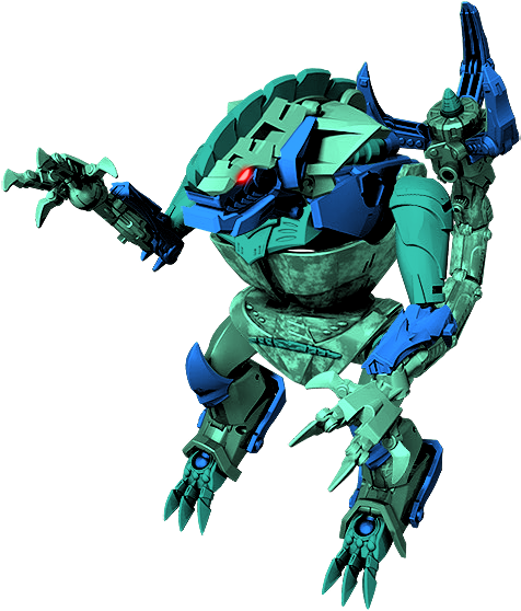 Blue Green Robot Transformers Character PNG