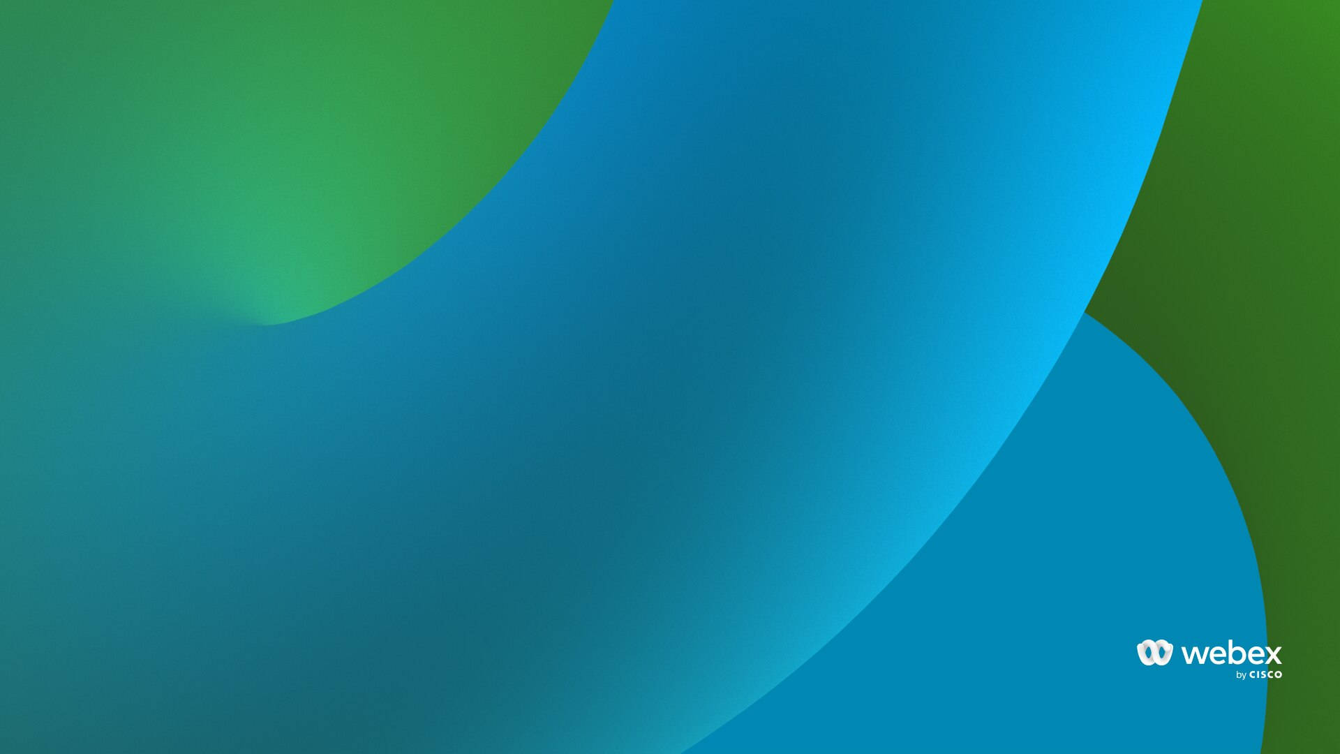 Blue Green Webex Background