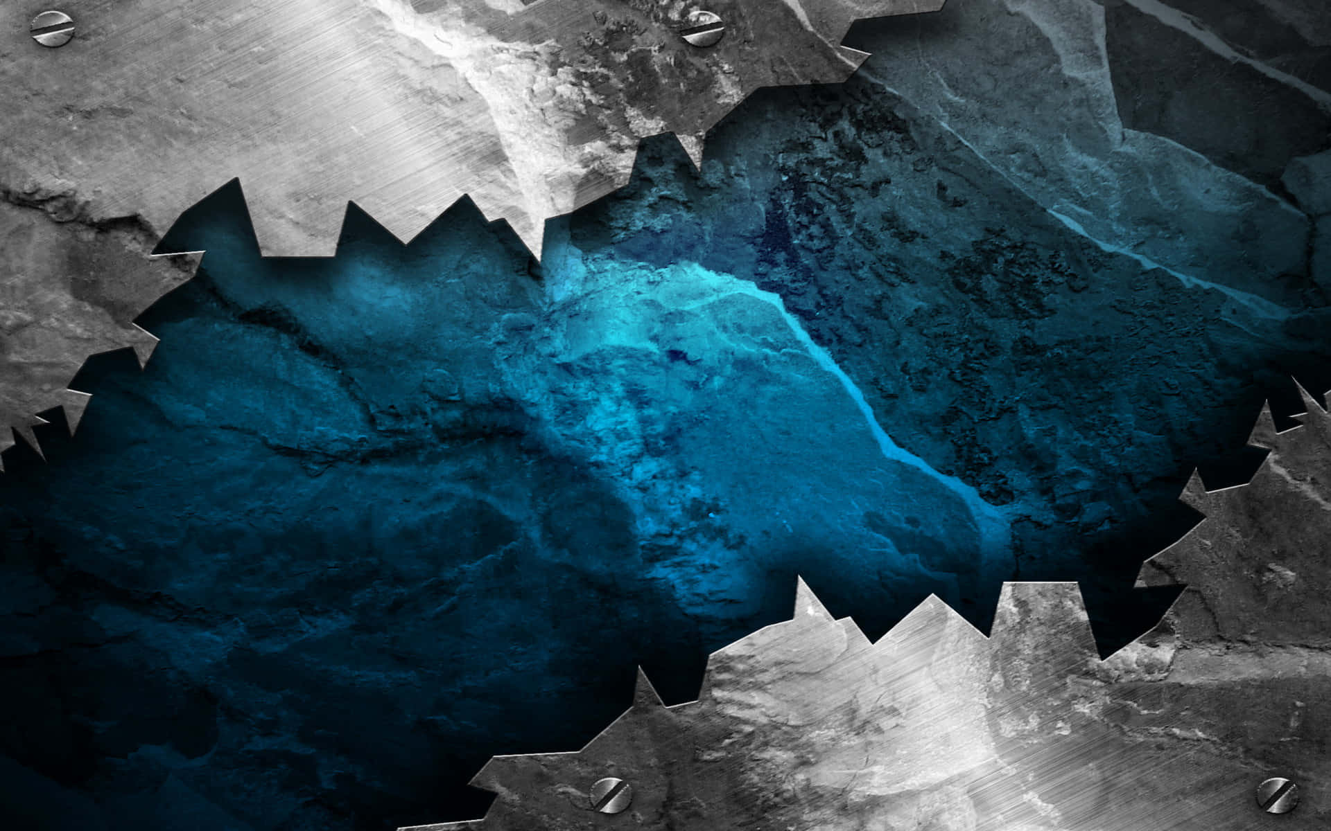 Deep Blue Grunge Texture Wallpaper