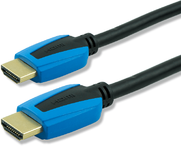 Blue H D M I Cable Connectors PNG