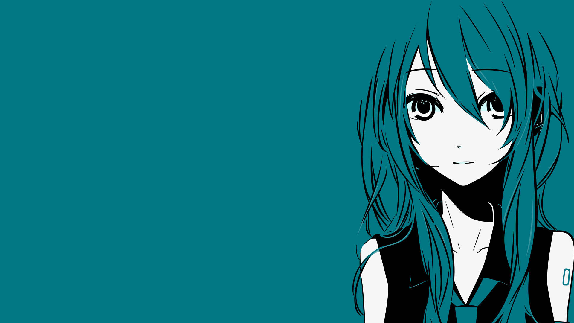 Blue-haired Girl Anime Pc Wallpaper