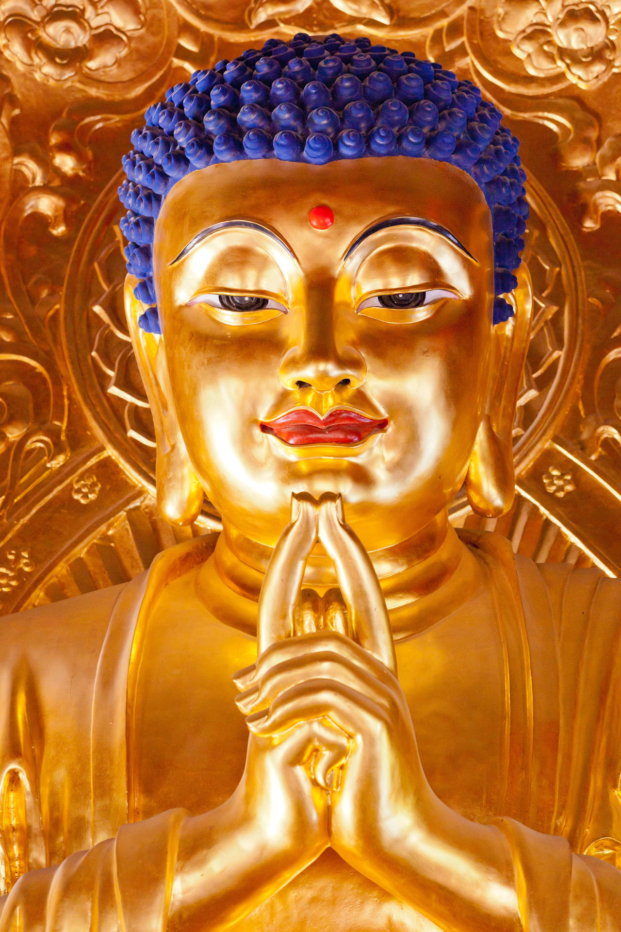 "The Golden Buddha - a symbol of ancient wisdom." Wallpaper