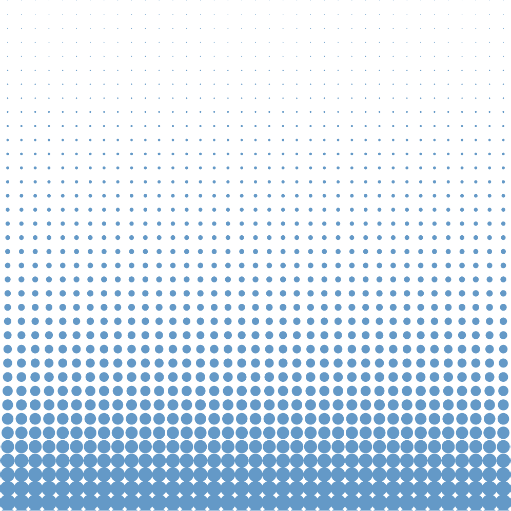 Blue Halftone Gradient Pattern PNG