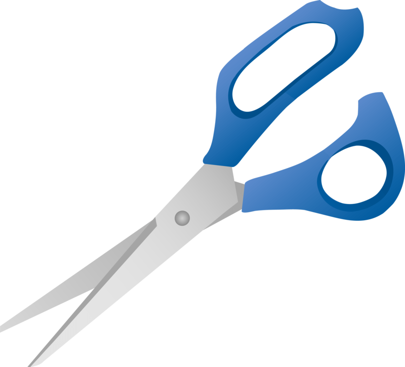 Blue Handled Scissors Graphic PNG