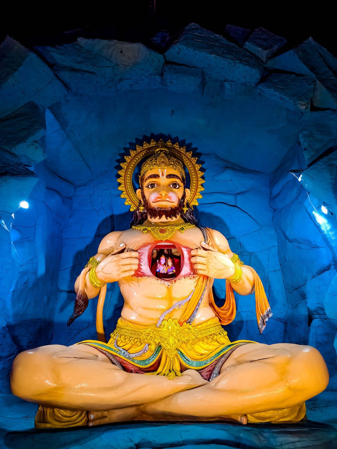 Hanuman Preto 1126 X 1500 Papel de Parede
