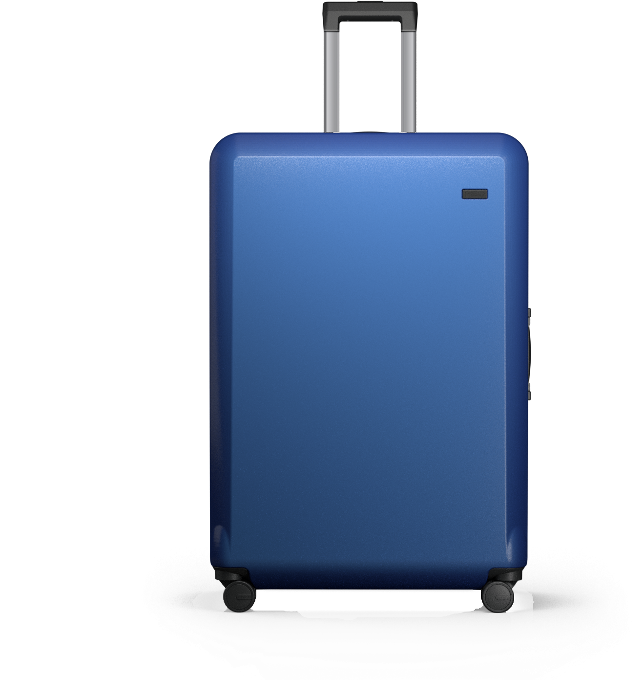 Blue Hardshell Suitcase Standing PNG