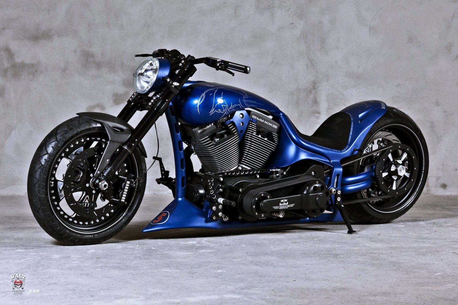 Blue Harley Davidson 4k Bike Wallpaper