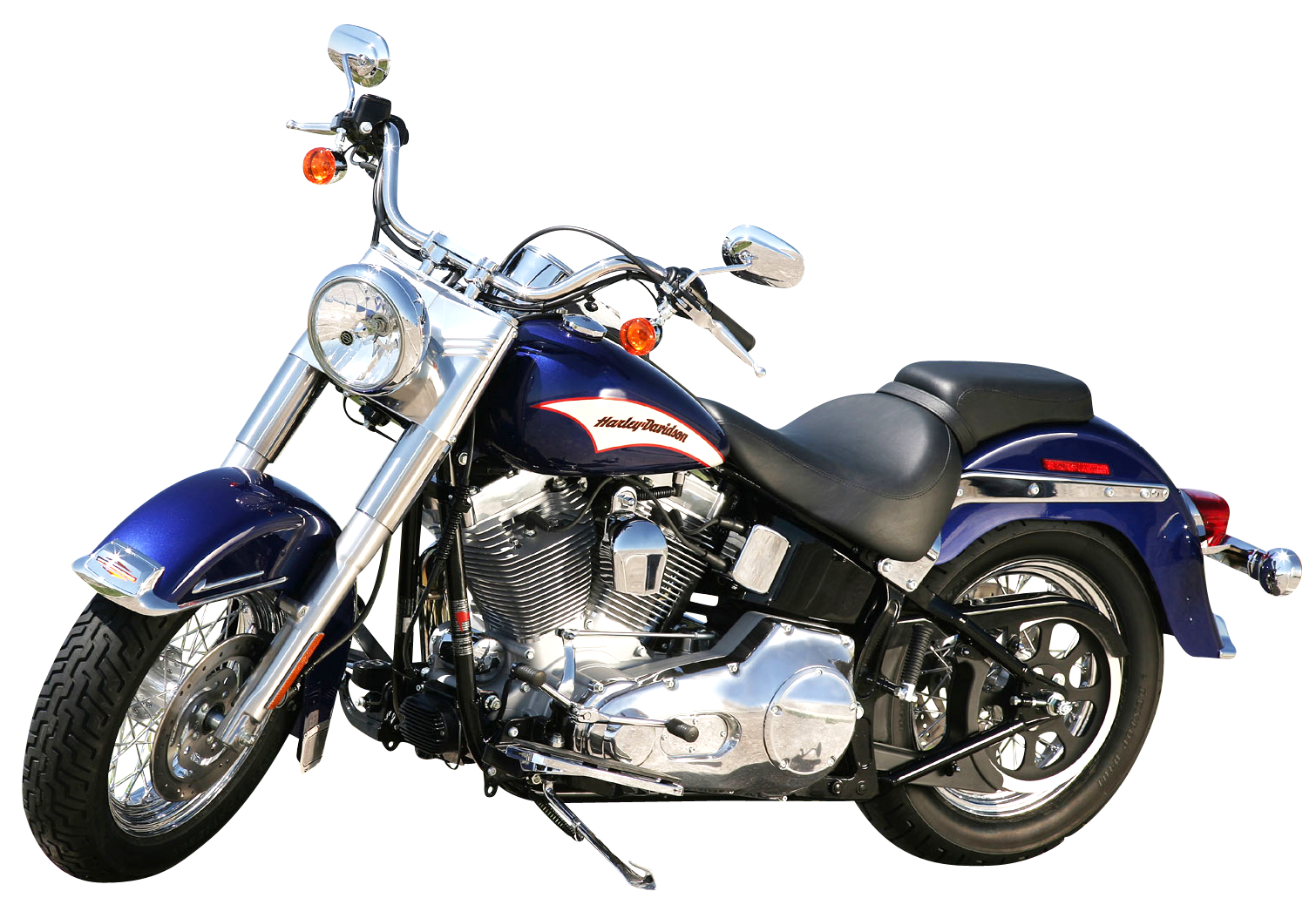 Blue Harley Davidson Motorcycle PNG