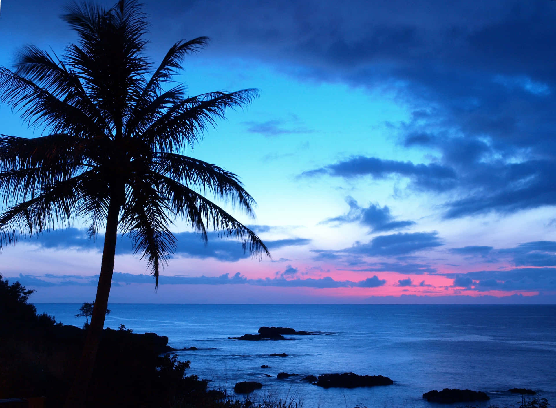 Exquisite Blue Hawaii Panorama Wallpaper