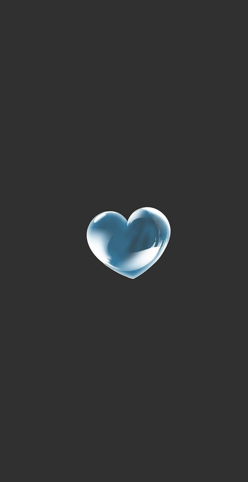 Blue Heart Digital Art Wallpaper