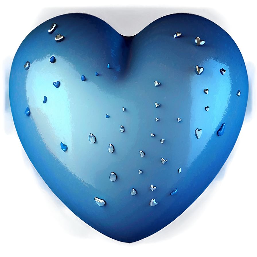 Blue Heart Emoji C PNG