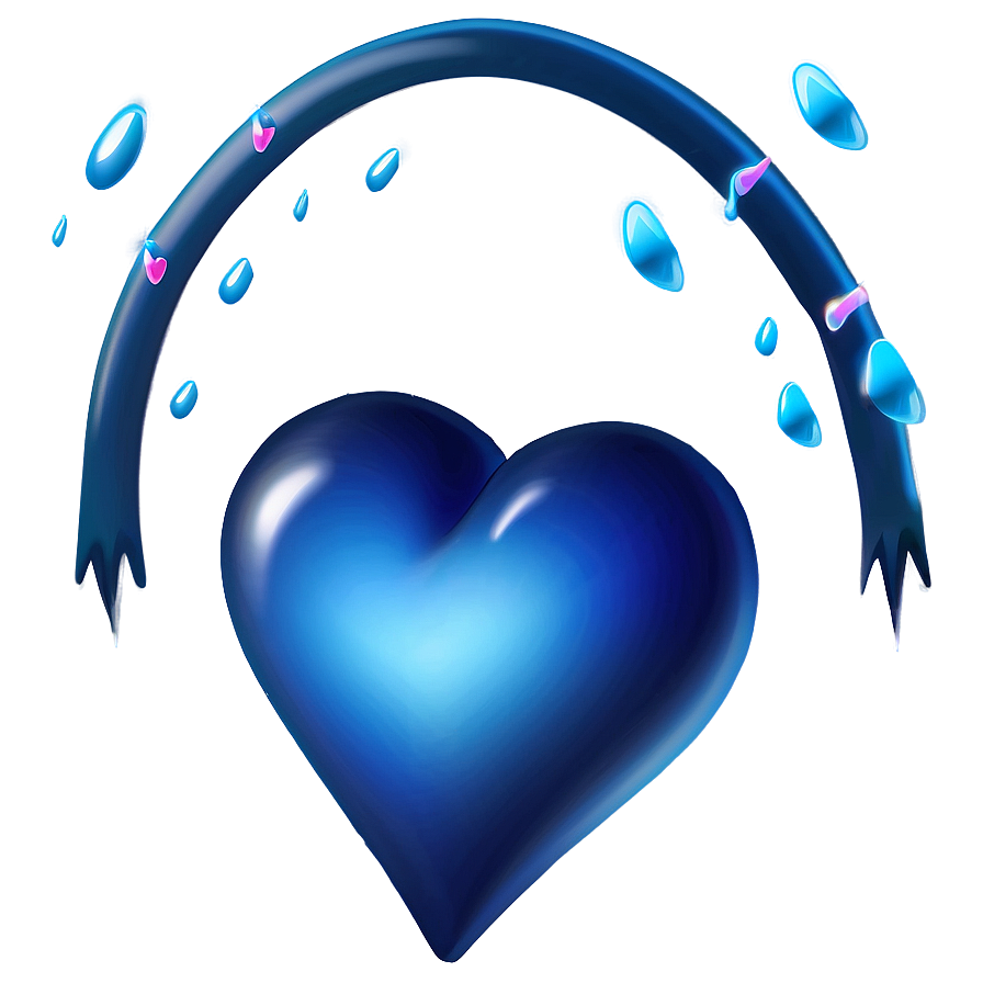 Download Blue Heart Emoji Png 06202024 | Wallpapers.com