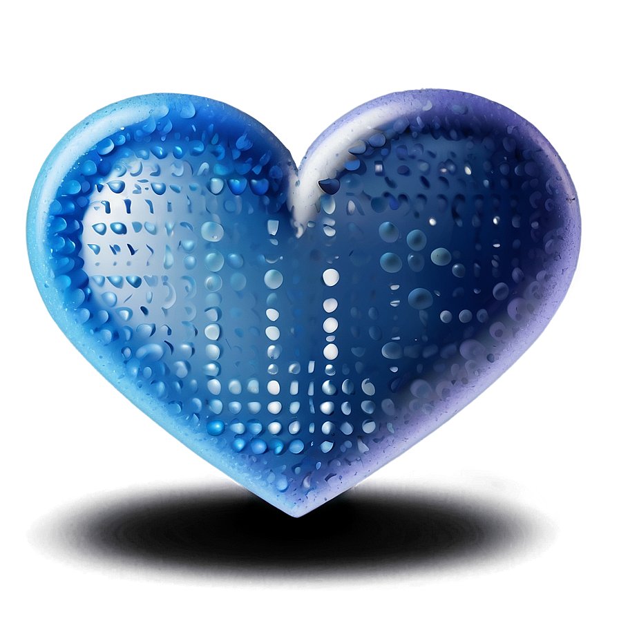 Blue Heart Emoji Png 64 PNG