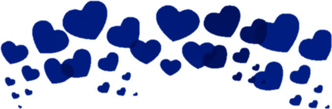 Blue Heart Pattern Background PNG