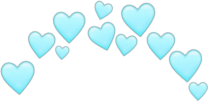 Blue Heart Pattern PNG