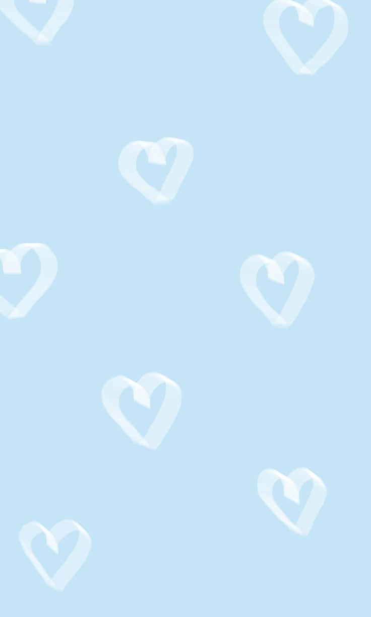 Blue Hearts Aesthetic Wallpaper Wallpaper