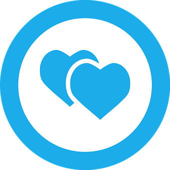 Blue Hearts Icon PNG