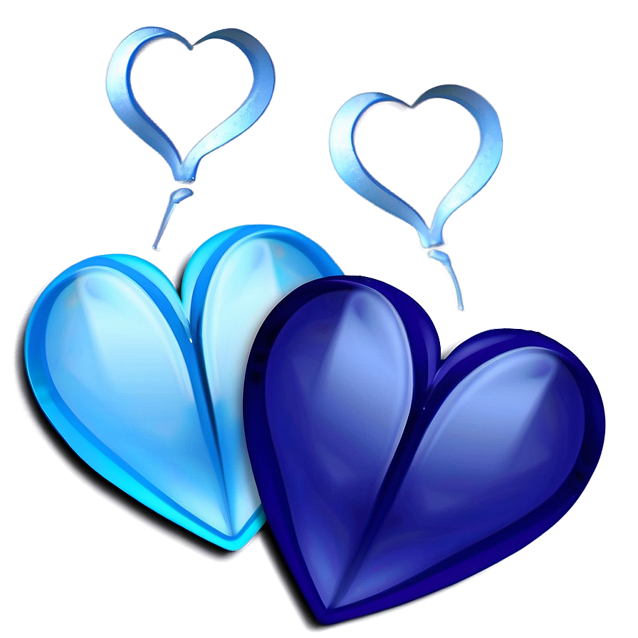 Download Blue Hearts Png Bao42 | Wallpapers.com