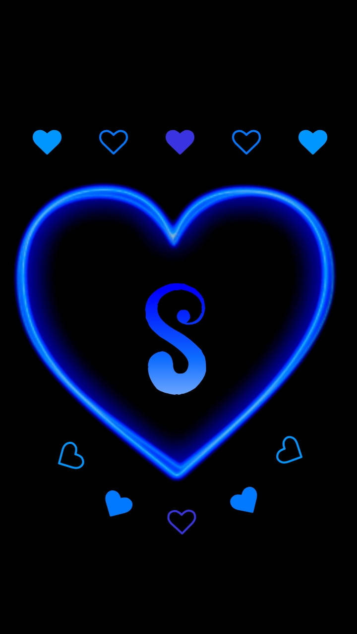 Download Blue Hearts S Alphabet Wallpaper | Wallpapers.com