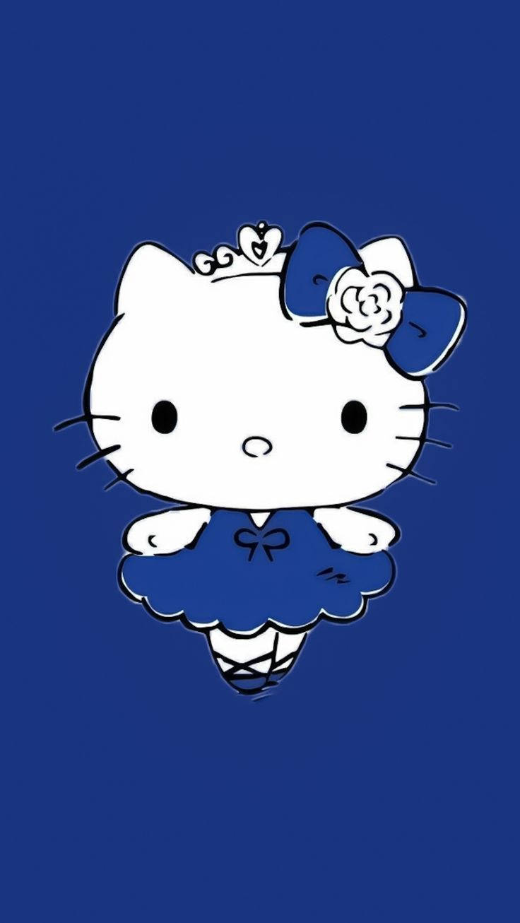 Blue Hello Kitty Aesthetic Wallpaper