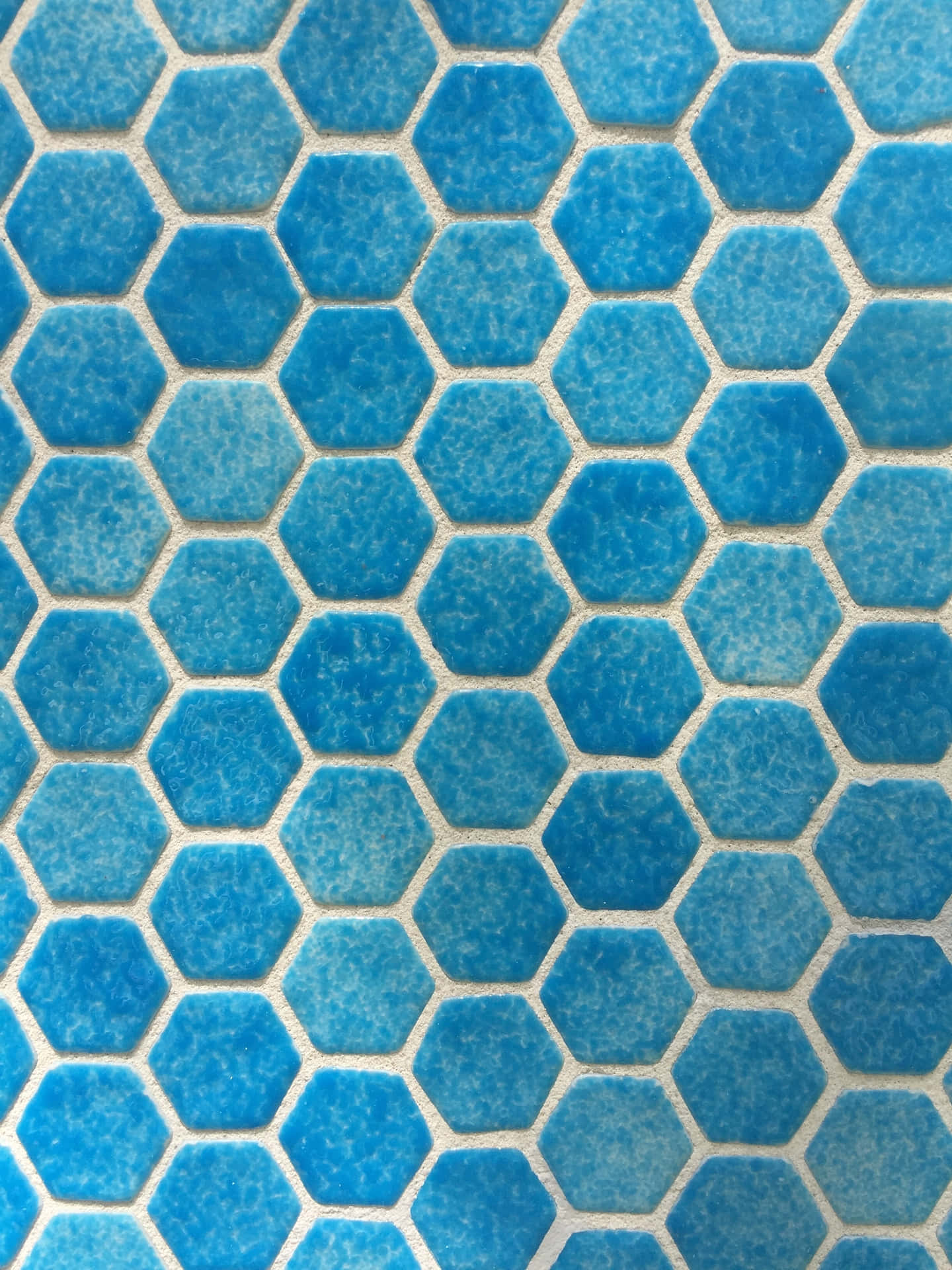 Blue_ Hexagonal_ Tile_ Texture Wallpaper