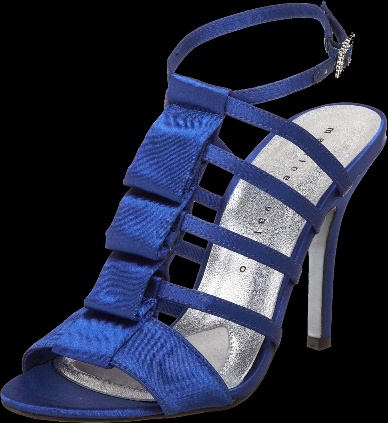 Blue High Heel Sandal Product Photo PNG