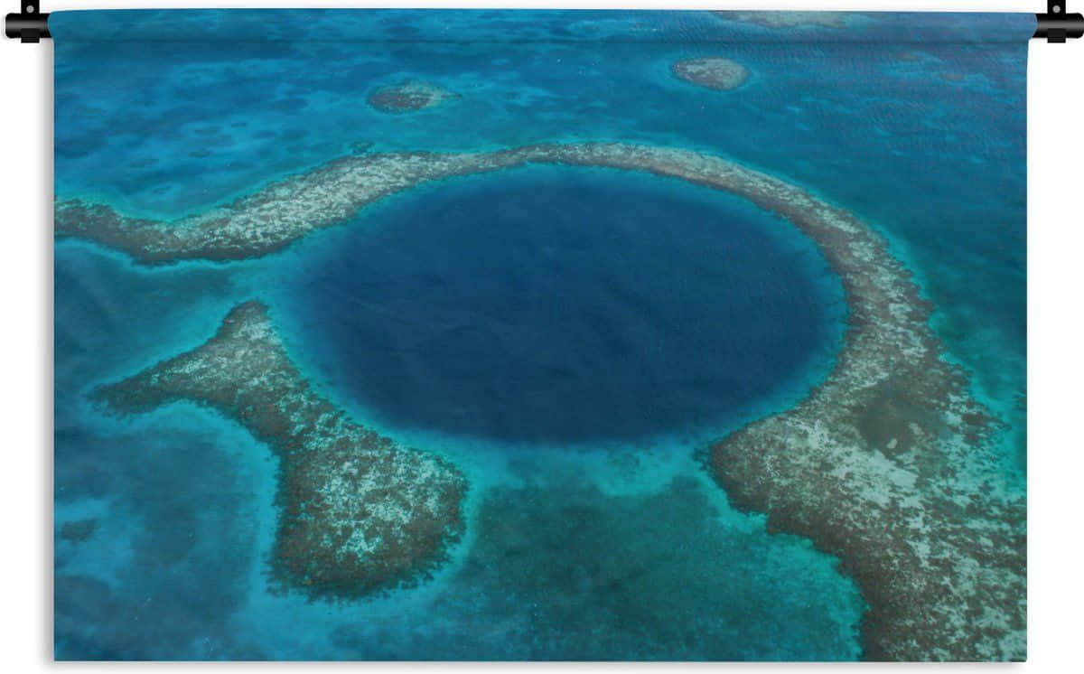 Feeling inspired by this stunning view of Blue Hole!" Wallpaper