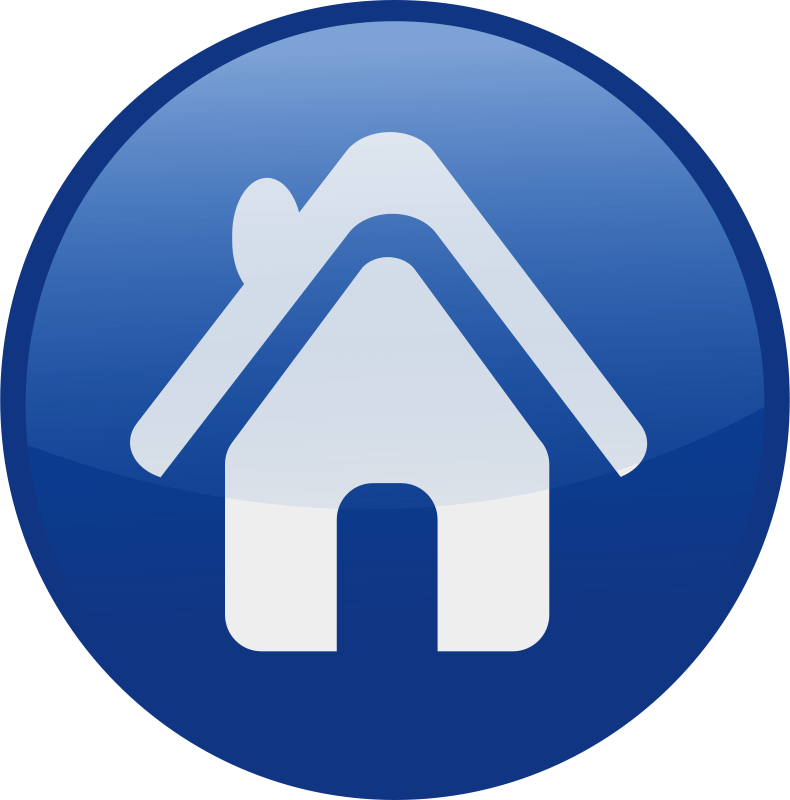 Blue Home Icon PNG