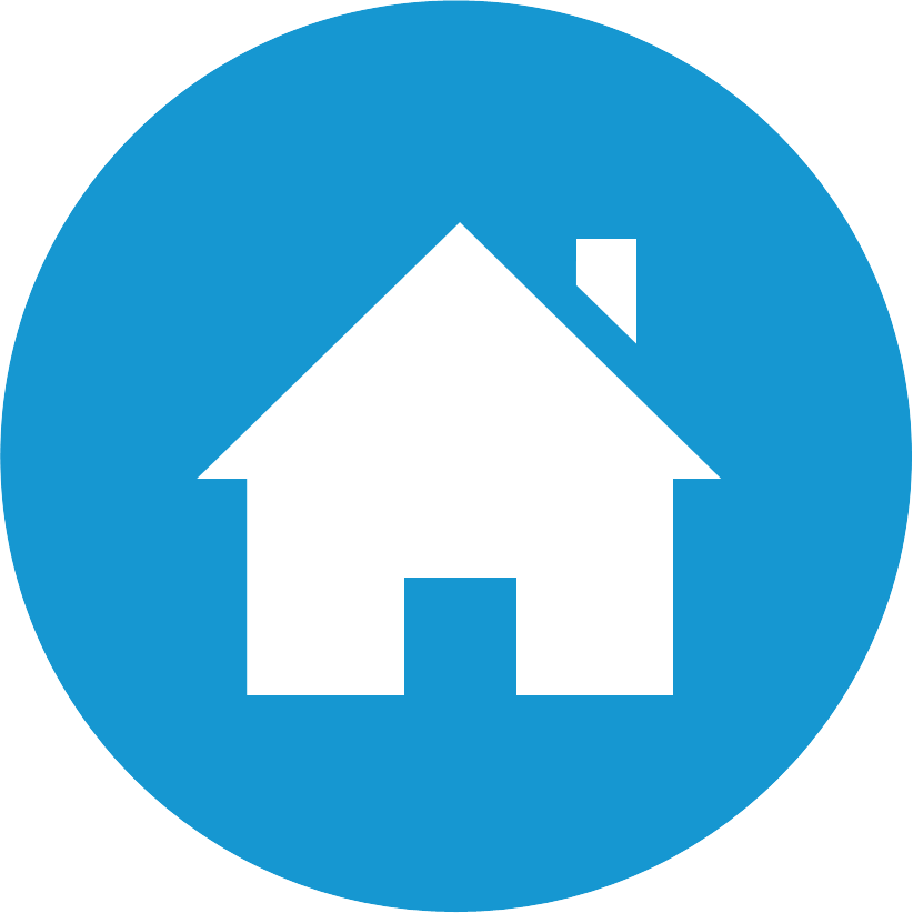 Blue Home Icon PNG