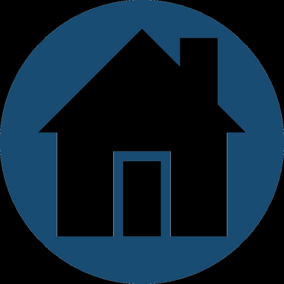 Blue Home Icon PNG