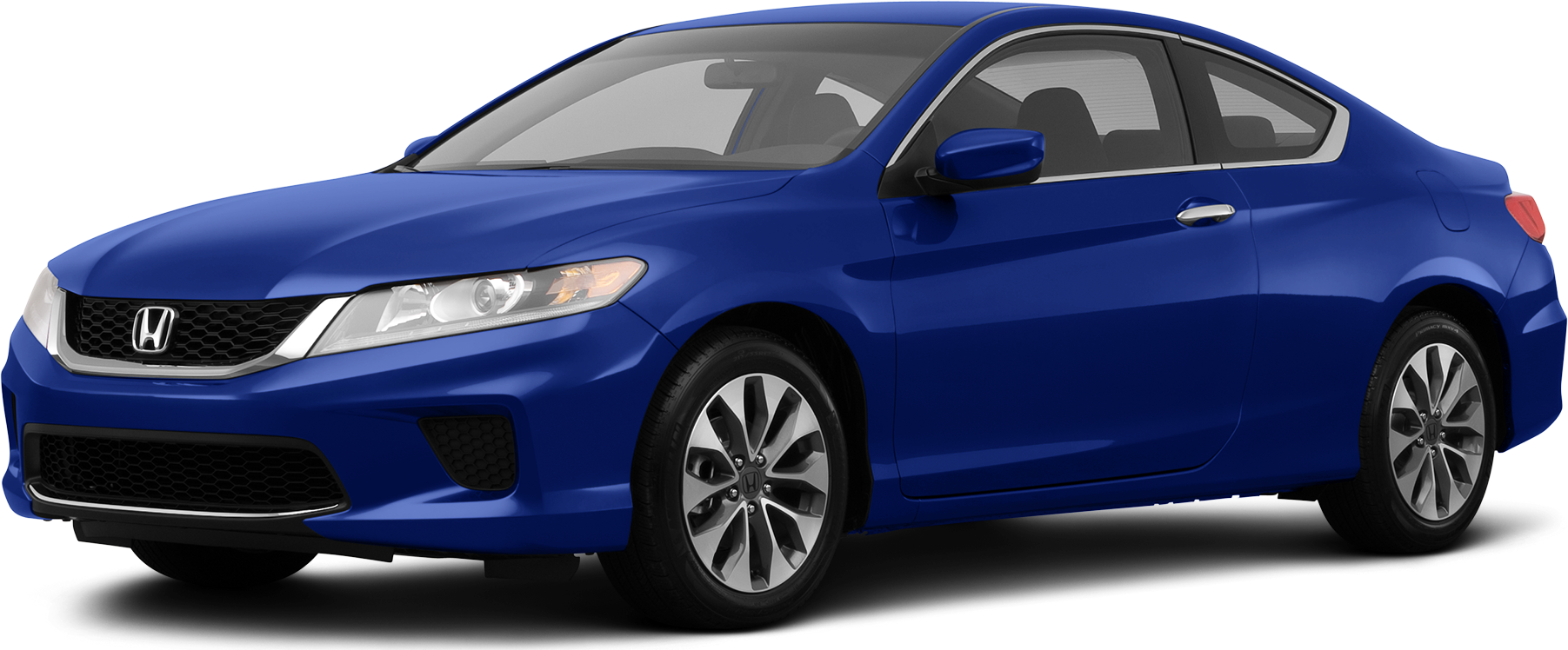 Blue Honda Civic Coupe Side View PNG