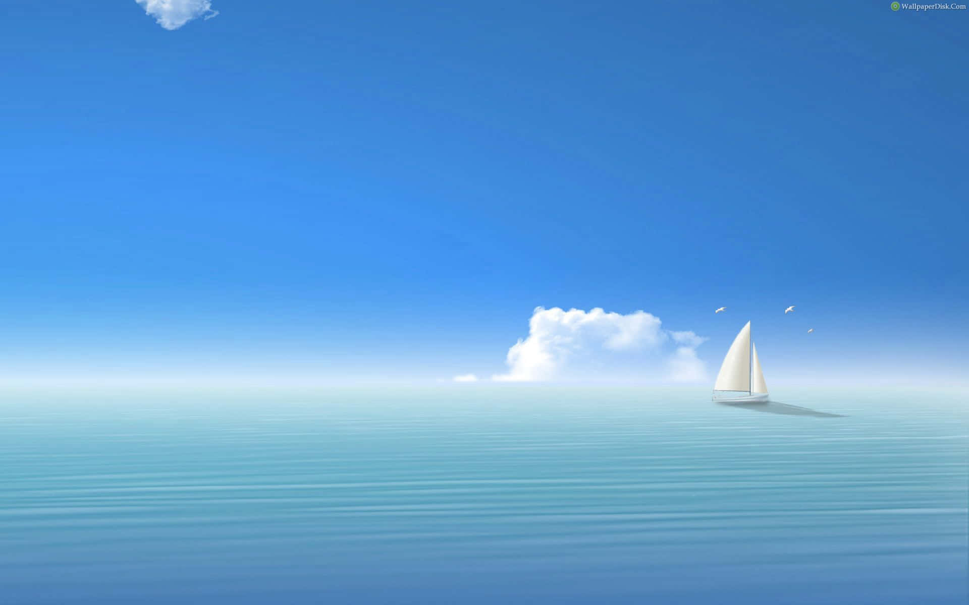 Connect with nature and enjoy the vastness of the blue horizon. Wallpaper