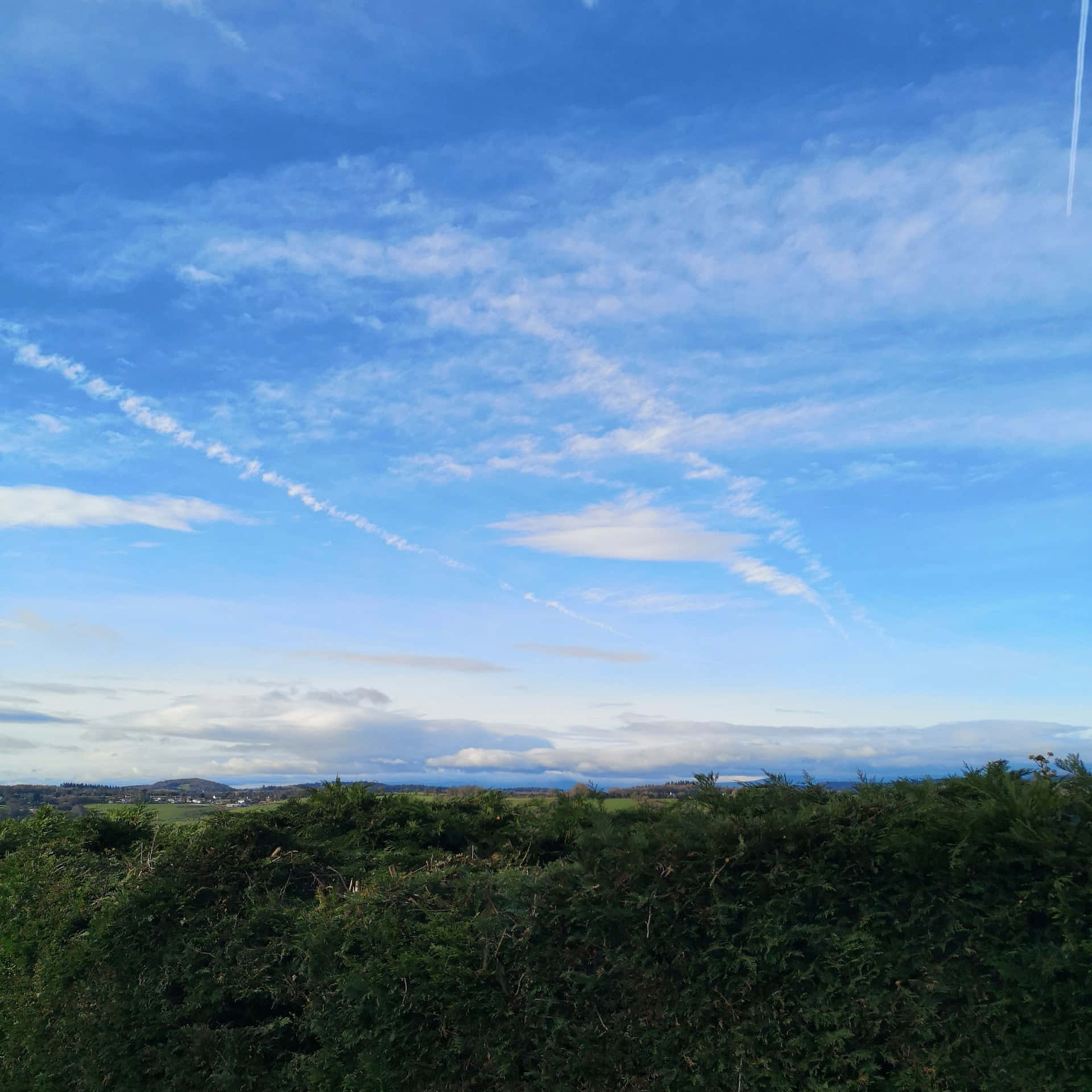 Disfrutadel Hermoso Viaje De La Vida Con Un Impresionante Horizonte Azul. Fondo de pantalla