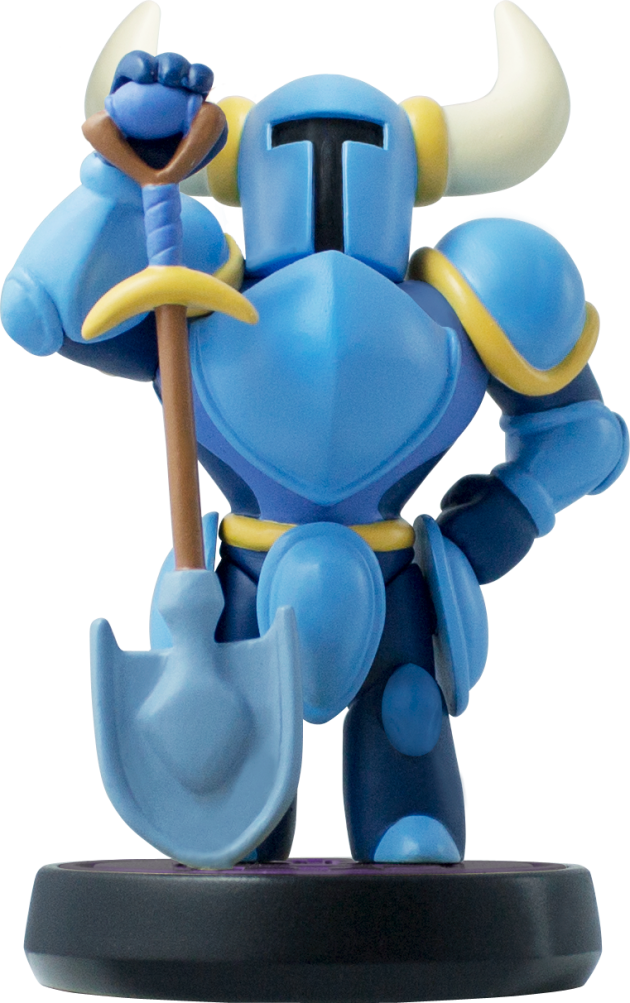 Blue Horned Knight Figurine PNG