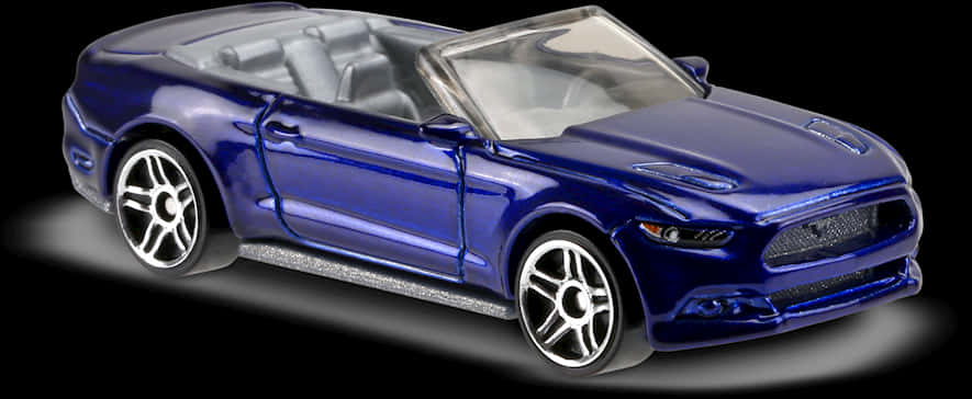 Blue Hot Wheels Convertible Mustang PNG