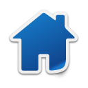 Blue House Icon PNG