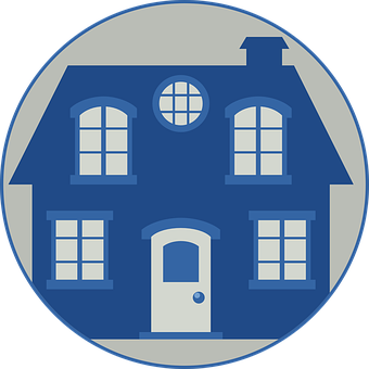 Blue House Icon PNG