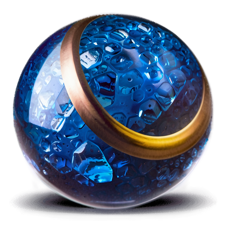 Blue Ice Ball Png 06132024 PNG